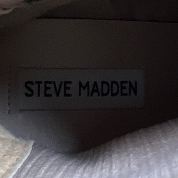 Steve Madden Hutch Chunky Women’s Leather Sand Suede Ankle Boots Beige Size 9M - Picture 9 of 10